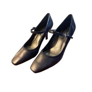 Bandalino Applause NEW Black Square Toe Pump Heels Shoes Sz 9.5